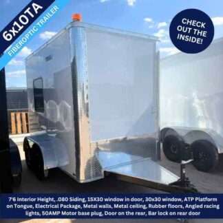 Titanium Cargo 6x10 Tandem Axle Fiberoptic Trailer