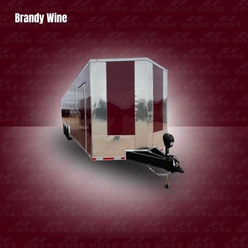 Brandywine .080 Poly Exterior for 10′ Trailer ‣ Boss Cargo Trailers Brandy Wine